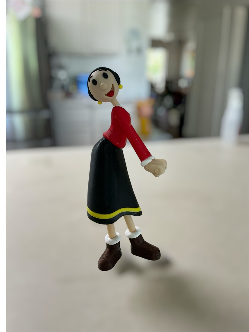 Olive on Popeye, the sailor man
